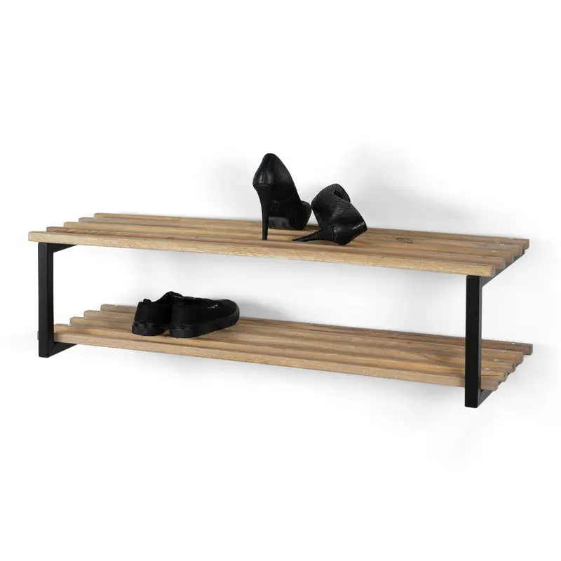 Topkwaliteit Spinder Design schoenenrek Rizzoli / Marco XL - Zwart / Eiken - 8 paar schoenen