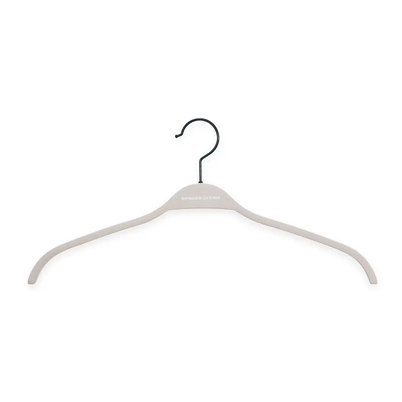 Exclusieve Aanbieding Spinder Design kledinghangers Rosa - Silky Taupe - set van 5 - Draaibare haak - anti slip coating