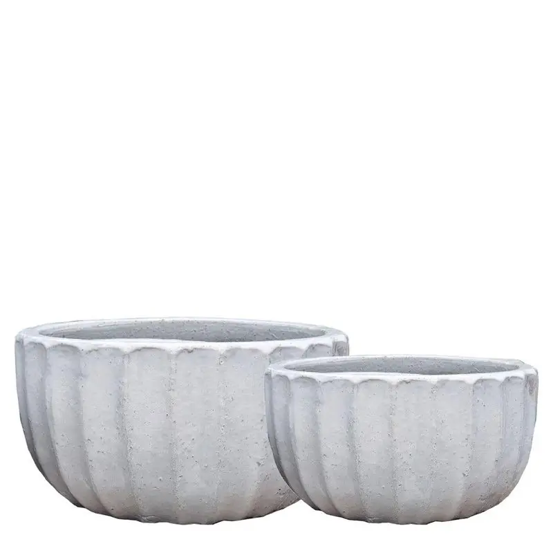 Budget PTMD - Pot Rae - Grijs - 55x55x32cm - Set van 2