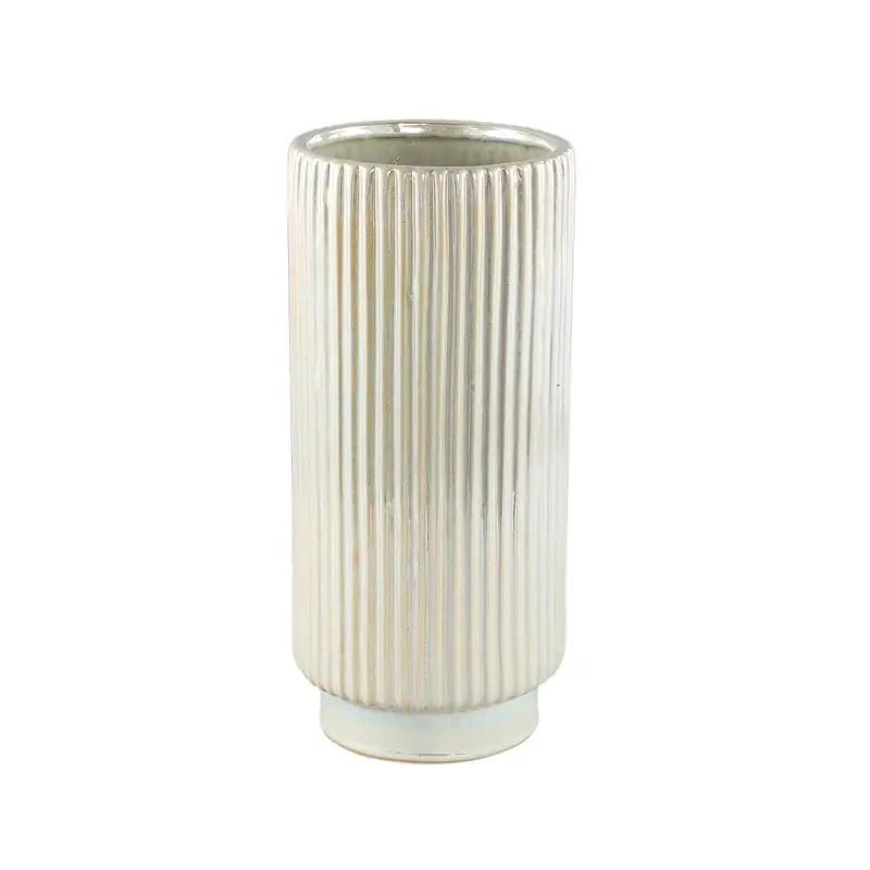PTMD - Pot Eviera - Wit - 16x16x36cm In De Mode