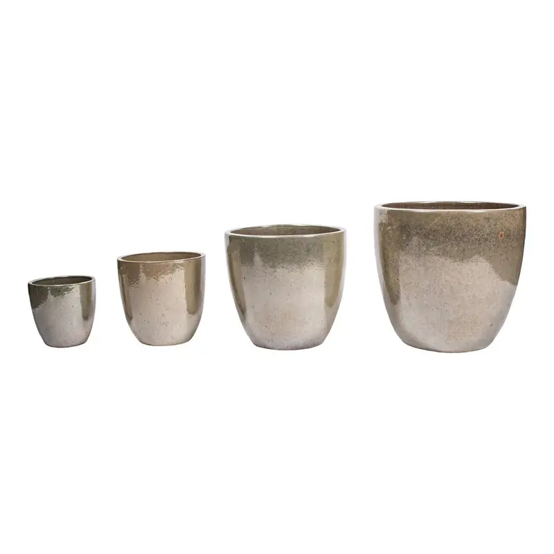 PTMD - Pot Mindy - Wit - 44x44x42cm - Set van 4 Beperkt Aanbod