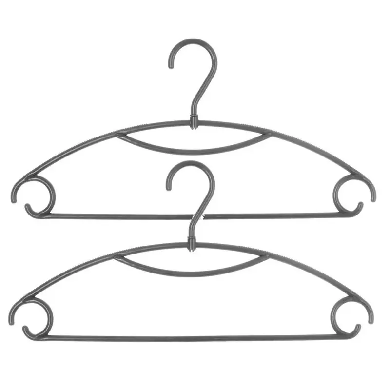 Meest Verkocht 5Five Kledinghangers - 20x - grijs - kunststof - 41 x 20 cm - Kledinghangers