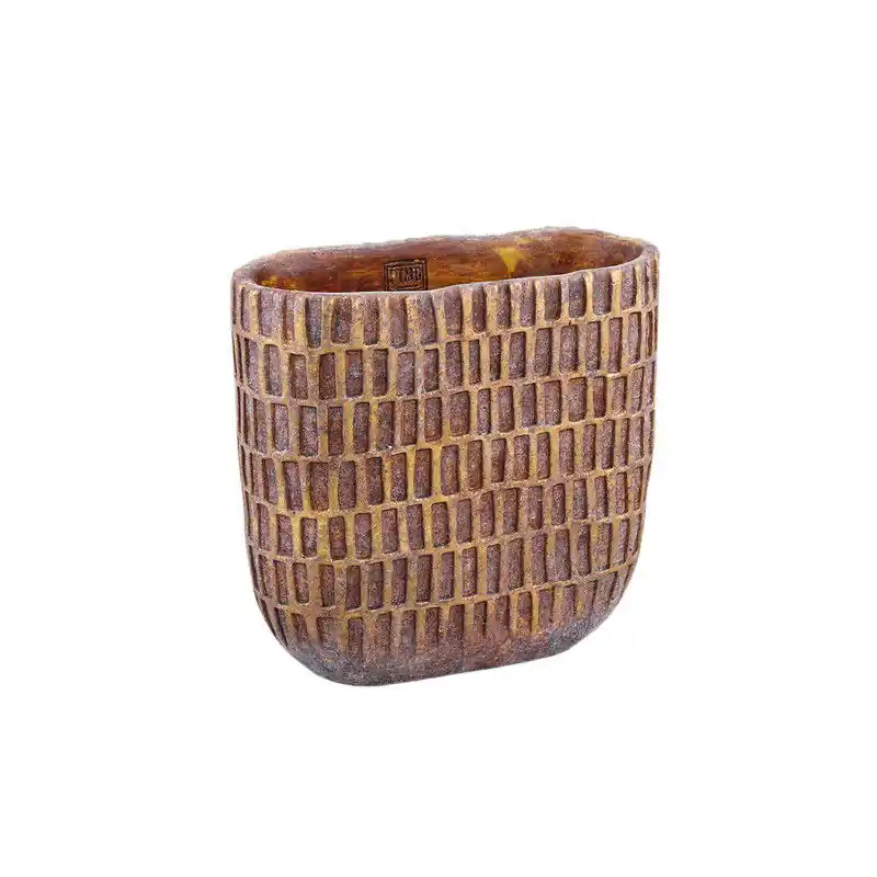 Direct Verzonden PTMD - Pot Vivienne - Bruin - 30x15x28cm
