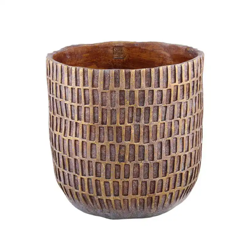 Alleen Vandaag PTMD - Pot Vivienne - Bruin - 40x40x40cm