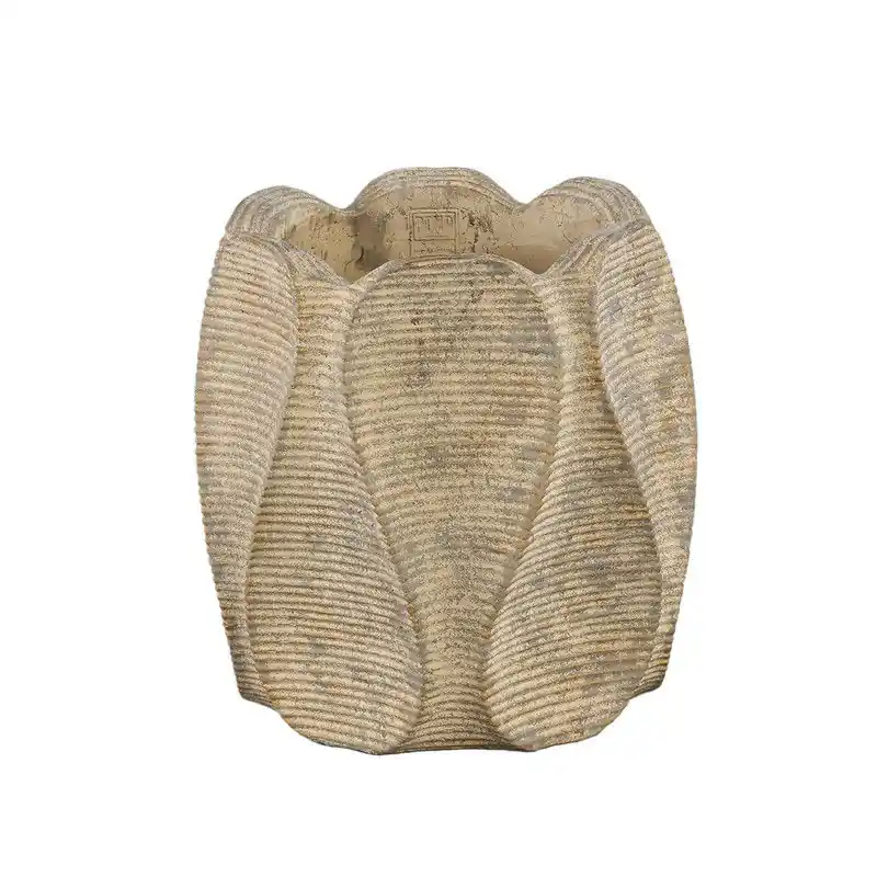 Beperkt Aanbod PTMD - Pot Waxy - Bruin - 30x30x30cm