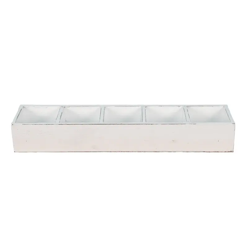 Trendy Clayre & Eef Houten Kistje 54x12x7 cm Wit Hout