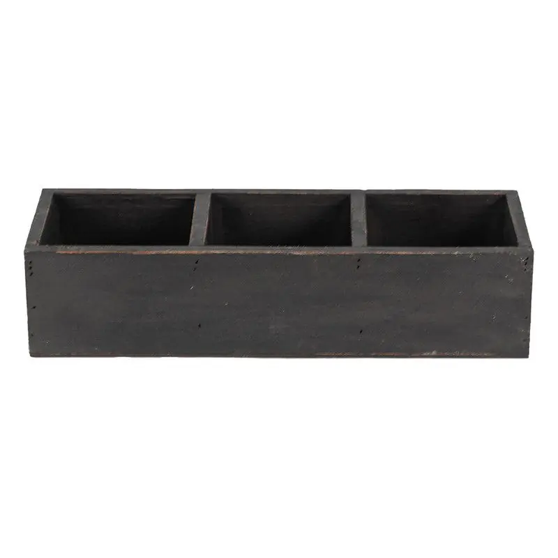 Hete Deal Clayre & Eef Houten Kistje 33x12x7 cm Zwart Hout