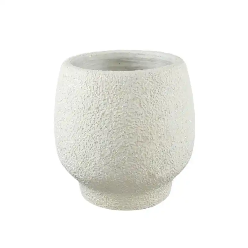 PTMD - Pot Evelynn - Wit - 30x30x30cm Exclusief