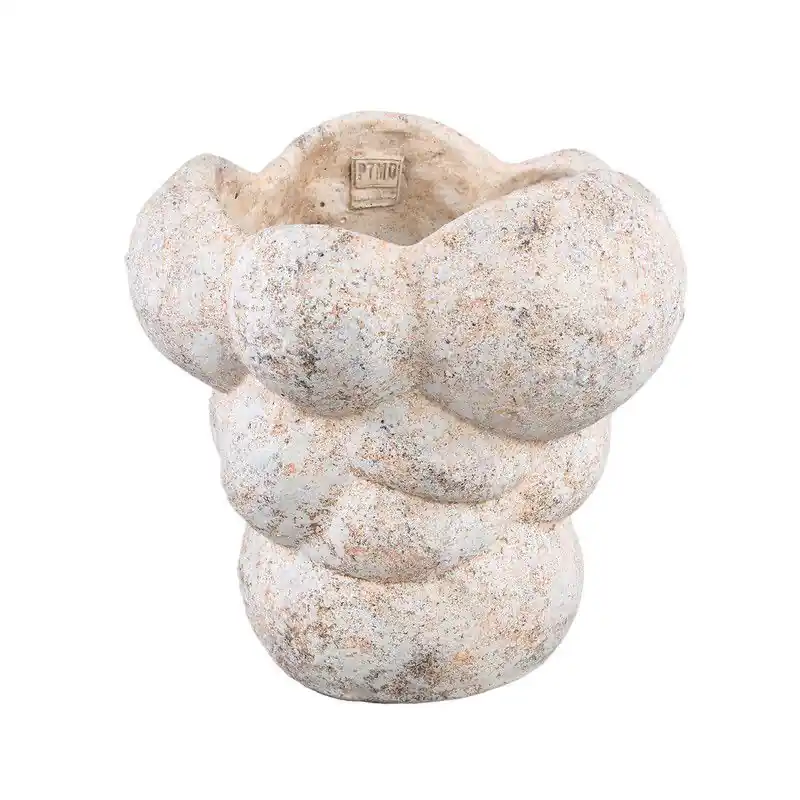 PTMD - Pot Vasilisa - Beige - 29x29x27cm Seizoensaanbieding