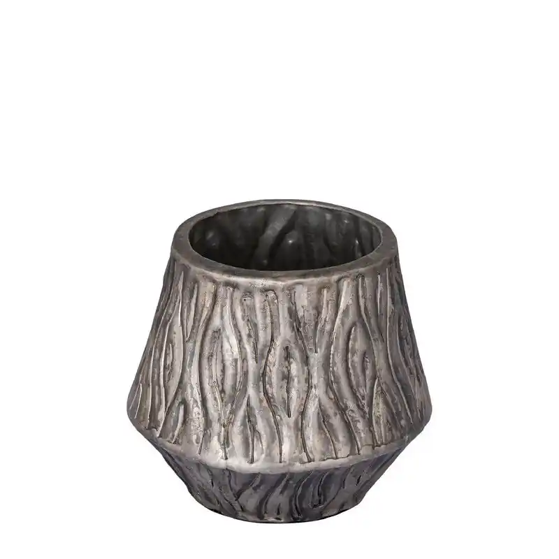 PTMD - Pot Deandra - Zilver - 20x20x19cm Gereduceerde Prijs
