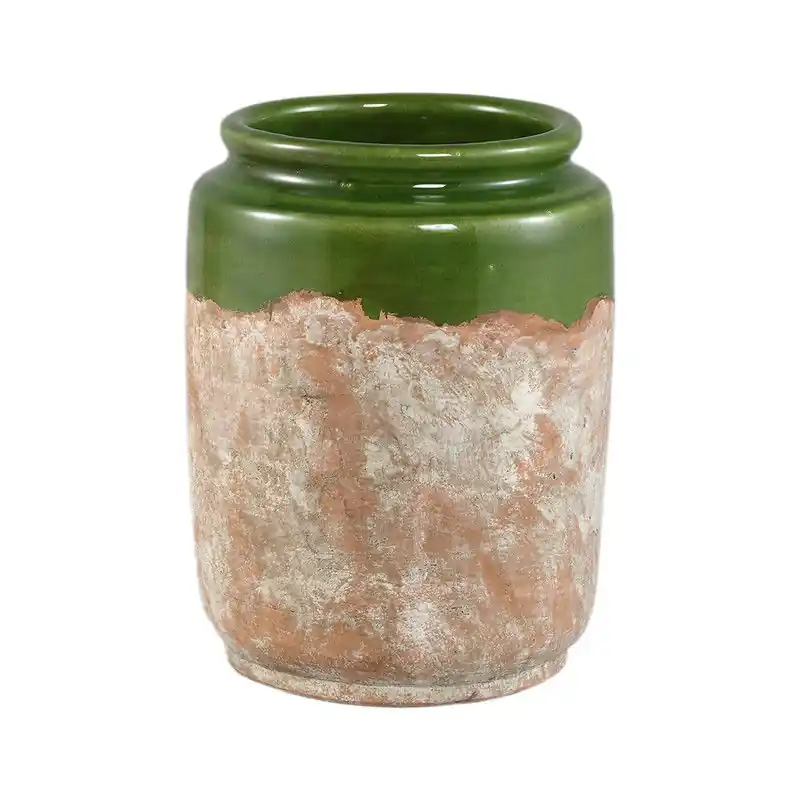 PTMD - Pot Breffni - Groen - 20x20x25.5cm Nu Kopen