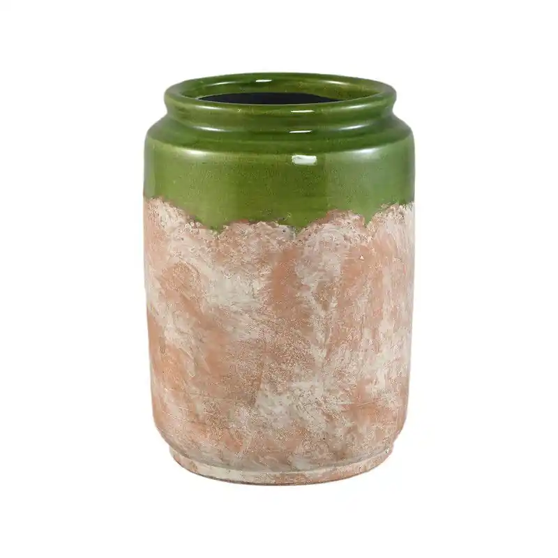 PTMD - Pot Breffni - Groen - 21x21x29cm Bulkbestelling