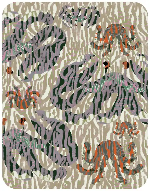 Laagpolig vloerkleed Moooi Carpets Octocorallia Gratis Retour