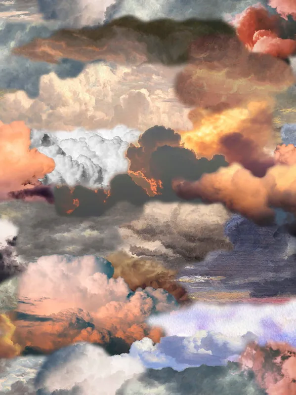 Dagaanbieding Laagpolig vloerkleed Moooi Carpets Walking on Clouds Dusk