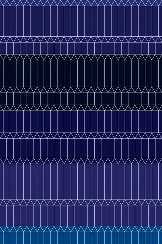Laagpolig vloerkleed Moooi Carpets Zigzag Blue Budget