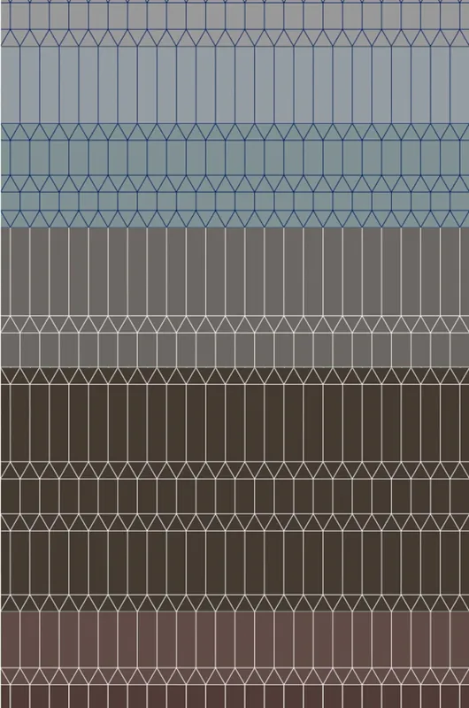 Laagpolig vloerkleed Moooi Carpets Zigzag Grey Exclusief