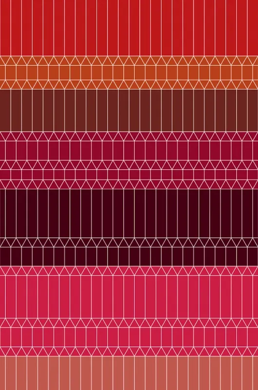 Professioneel Laagpolig vloerkleed Moooi Carpets Zigzag Red
