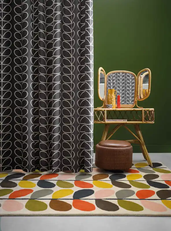 Laagpolig vloerkleed Orla Kiely Classic Multi Stem 59505 Betaalbaar