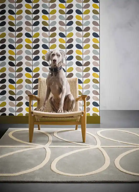 Snelle Levering Laagpolig vloerkleed Orla Kiely Giant Linear Stem 59404