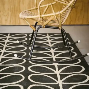Gereduceerde Prijs Laagpolig vloerkleed Orla Kiely Lineair Stem Slate 60505