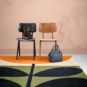 Koop Online Laagpolig vloerkleed Orla Kiely Stem Black 59803