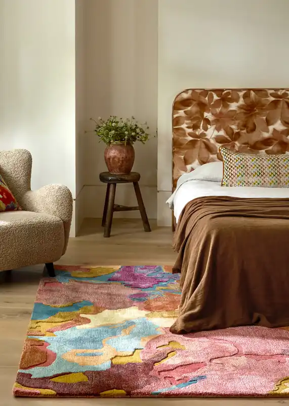Laagpolig vloerkleed van Harlequin | Foresta Rosewood - huckleberry Geld-Terug-Garantie