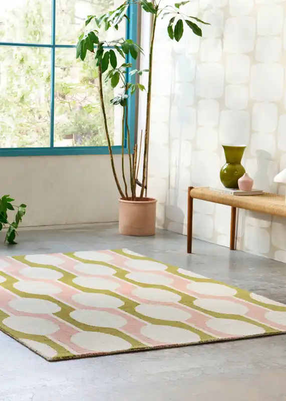 Trendy Laagpolig vloerkleed van Scion | Billow Lichen
