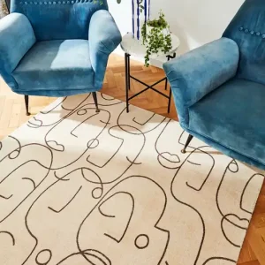 Laagpolig vloerkleed van Scion | Epsilon Charcoal loop Bestel Nu