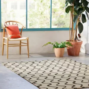 Gratis Retour Laagpolig vloerkleed van Scion | Ribbon Charcoal