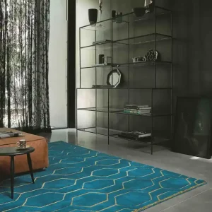 Garantie Inbegrepen Laagpolig vloerkleed Wedgwood Arris Teal 37307