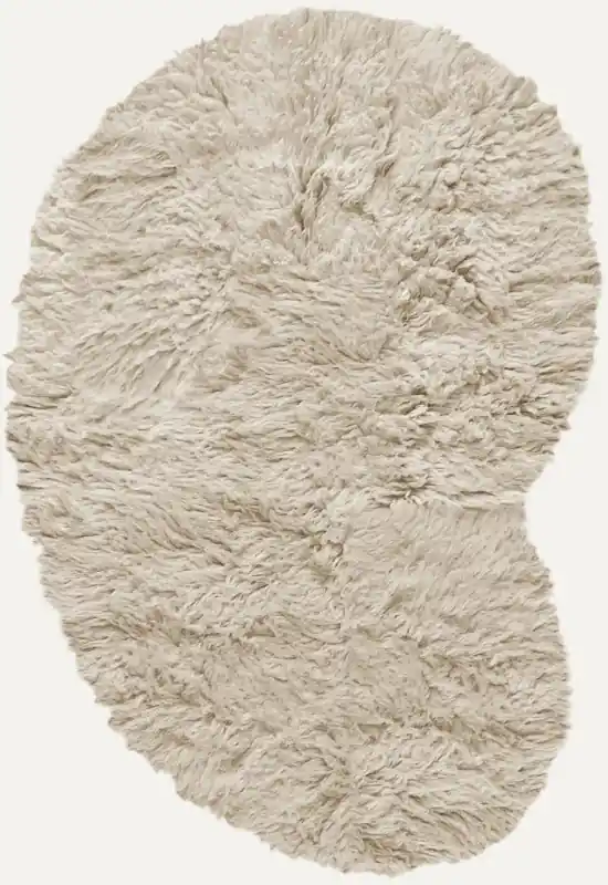 layered residue Shaggy Residue Oatmeal rug Premium