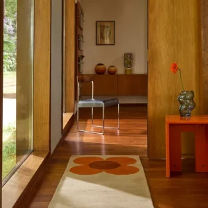 Exclusieve Aanbieding Loper Orla Kiely Flower Placement Pumpkin Ecru