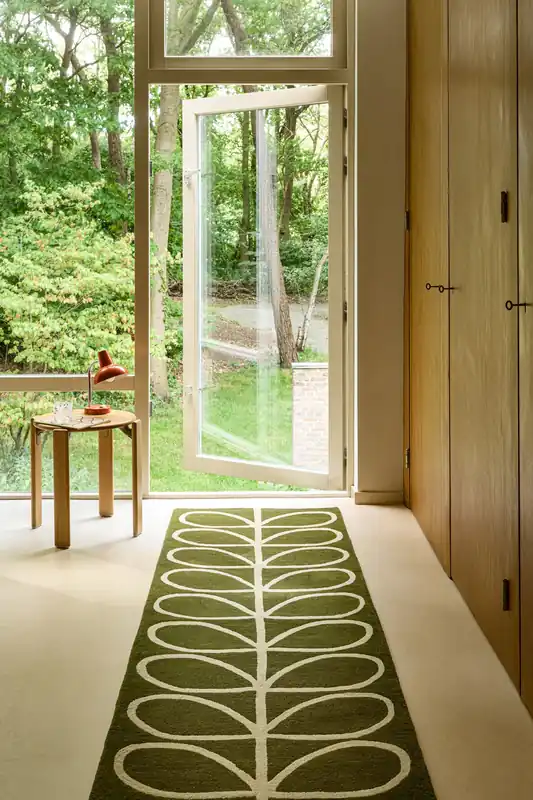 Loper Orla Kiely Linear Stem Runner Olive Shop Nu