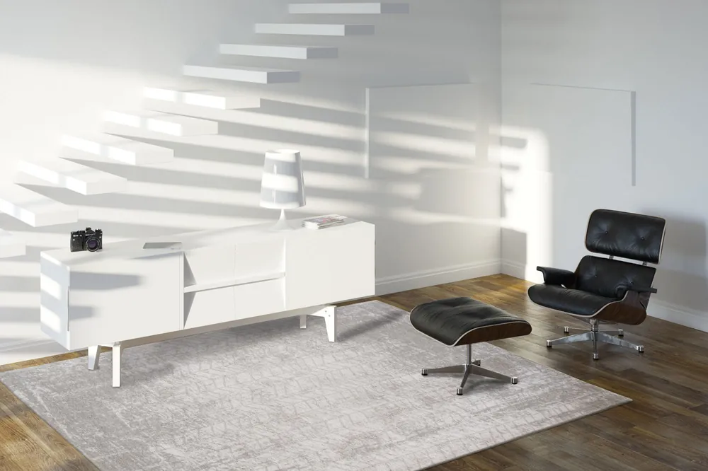 Louis de Poortere 8929 Mad Men White Plains (outlet) Nieuwe Collectie