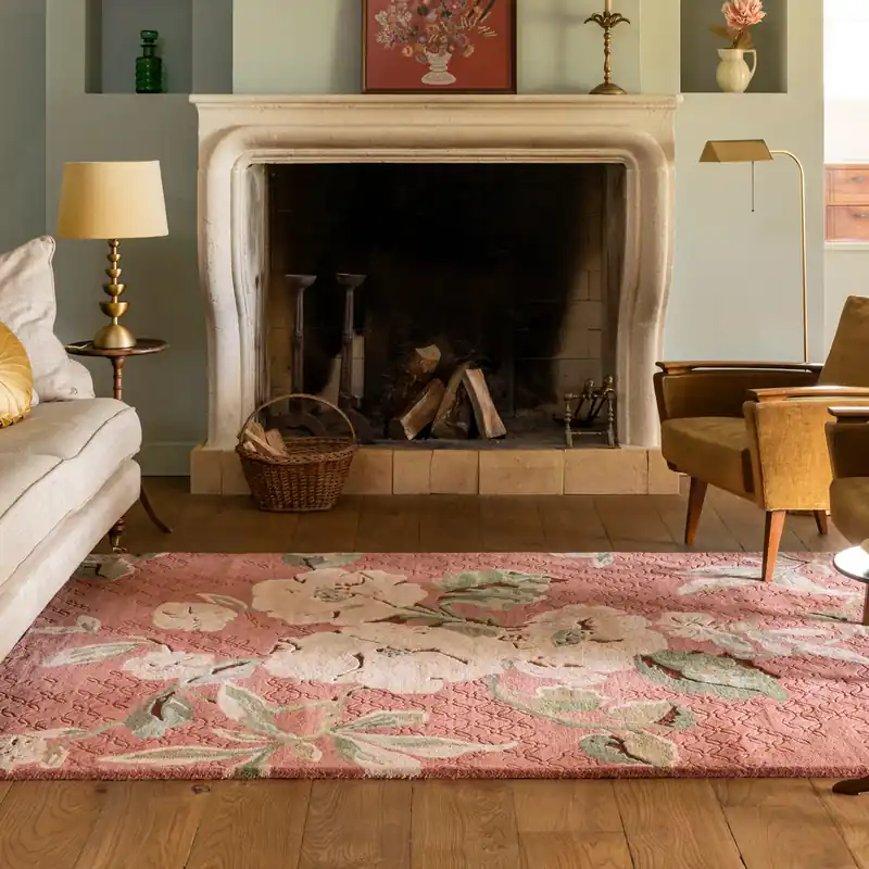 Luxueus en Sfeervol Vloerkleed van Laura Ashley | Aylworth trail Terracotta Origineel