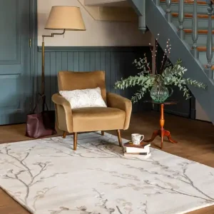 Luxueus en Sfeervol Vloerkleed van Laura Ashley | Pussy willow Dove grey Korting