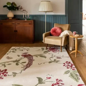 Bestseller Luxueus en Sfeervol Vloerkleed van Laura Ashley | Summer palace Cranberry - grape