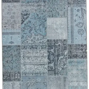 Patchwork vloerkleed Brinker Carpets Festival Bukan Light Blue (outlet) Betrouwbaar