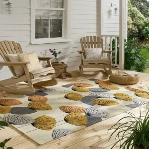 Weekendaanbieding Sanderson Dandillion Clocks-Ochre/Silver outdoor 445803