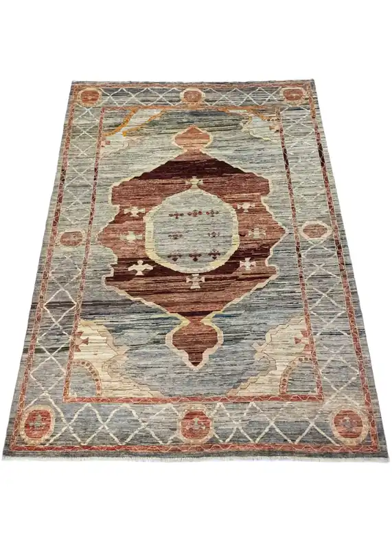 Bestseller Unique Ziegler Art Deco Vloerkleed 19166 | Handgeknoopt uit Afghanistan (voorraad)