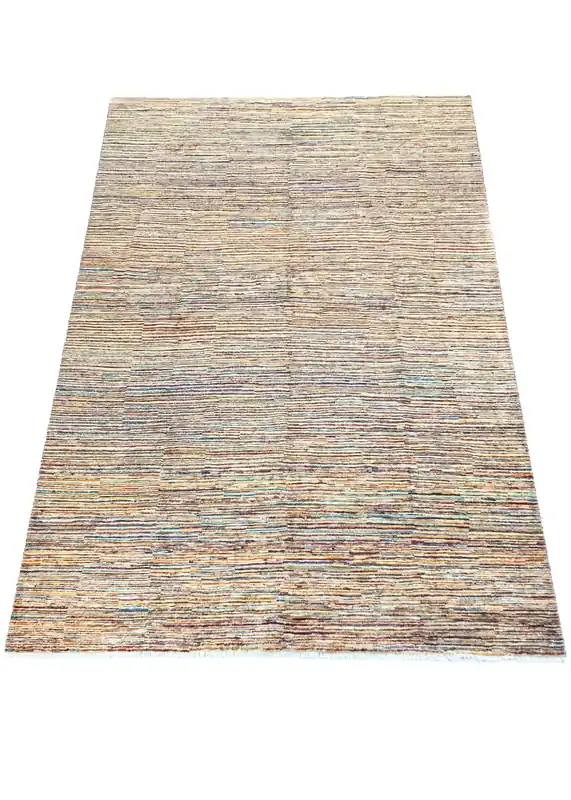 Unique Ziegler Stripe Vloerkleed 18553 | Handgeknoopt uit Afghanistan (voorraad) Handgemaakt