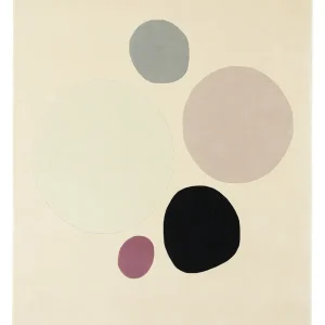 Vloerkleed Abstract en verfijnd Bubbles beige Actieprijs