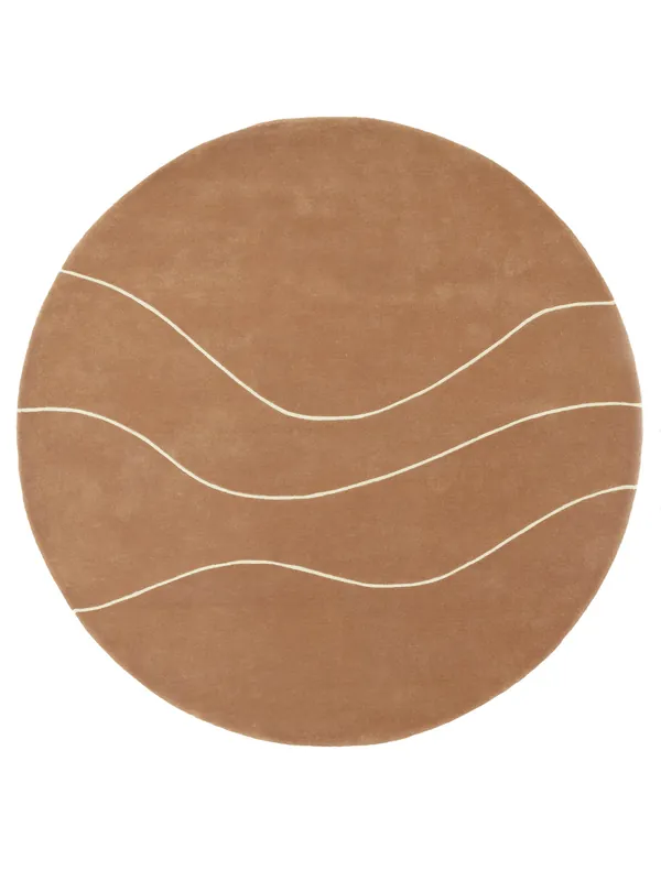 Hete Deal Vloerkleed Abstract en verfijnd Flow of Nature Rond
