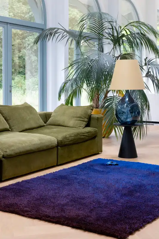 Wereldwijde Verzending Vloerkleed Brink & Campman Shade High Electric Blue/Aubergine 011918