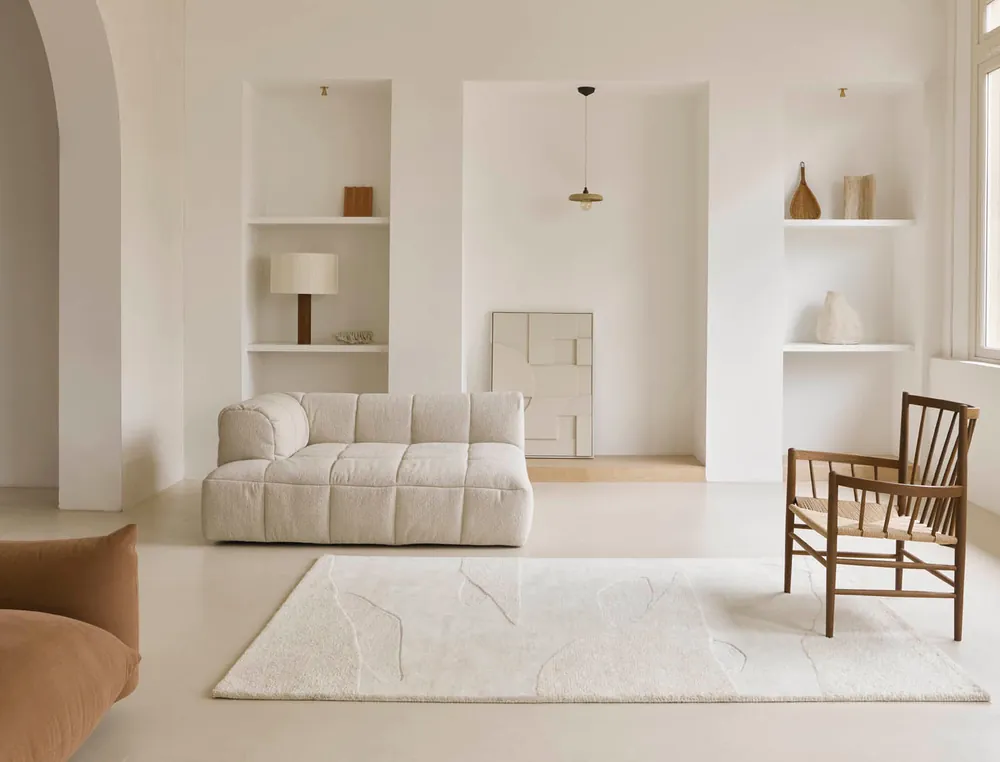 Goedkoop Vloerkleed Brink en Campman Decor Scape Woolwhite 095001