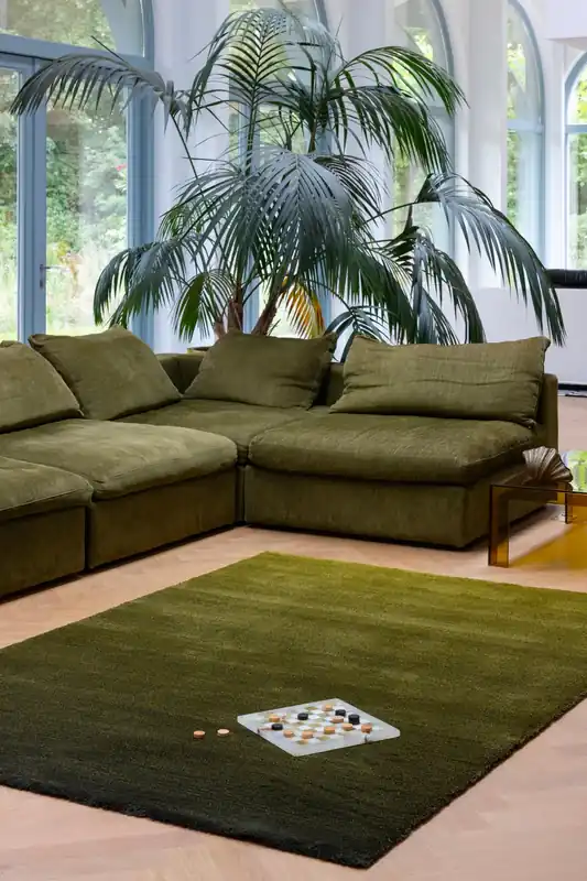 Lage Prijs Vloerkleed Brink en Campman Shade Low Olive-deep Forest 010107