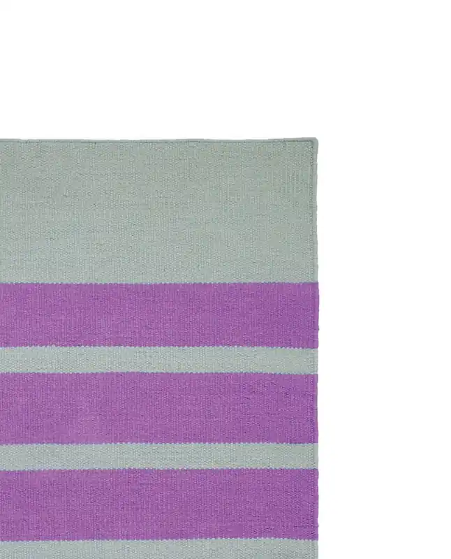 Handgemaakt Vloerkleed Finarte Bond Wool Rug Aqua
