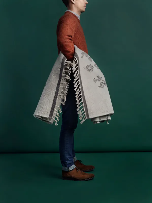 Wereldwijde Verzending Vloerkleed Finarte Saaristo Wool Rug White Grey