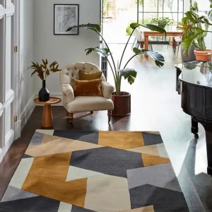 Gratis Verzending Vloerkleed Harlequin Popova Caramel Slate Shell 143101