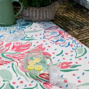 Korting Vloerkleed Laura Ashley Lillith Poppy Red Outdoor